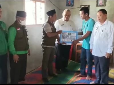 LAZISNU Pringsewu Bantu Pengobatan Bayi Pengidap Hidrosefalus dan Jantung Bocor