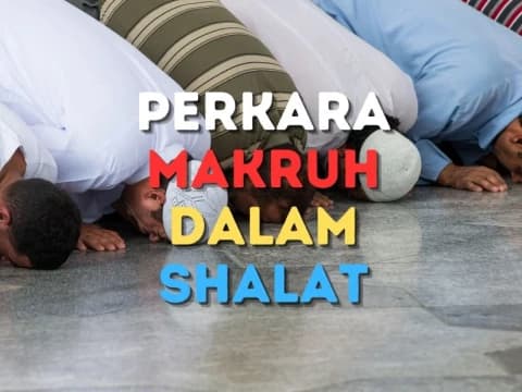 Ini Perkara yang Dimakruhkan dalam Shalat