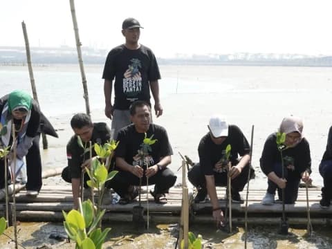 12 Ribu Mangrove Ditanam, 80 Kilometer Pantai Dibersihkan oleh LPBINU di Hari Santri 2023