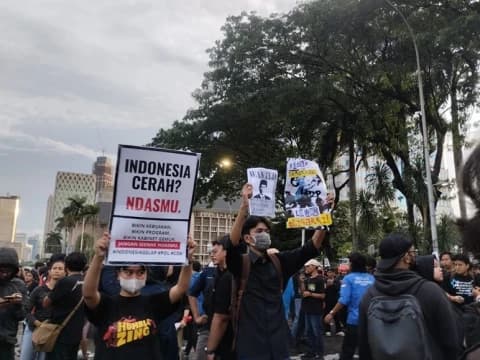 Massa Aksi Indonesia Gelap Bubarkan Diri, Ada Tuntutan Batalkan Pembentukan Danantara