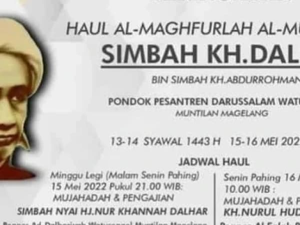 Gelar Haul Ke-65 Mbah Dalhar Watucongol Magelang, Ini Agendanya