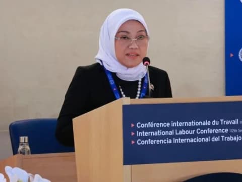 Di Jenewa Swiss Menaker Ida Fauziyah Serukan Dialog Sosial Hadapi Tantangan Zaman