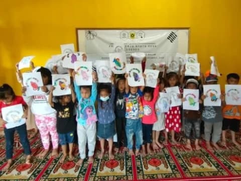 KKN Mahasiswa Unusia Bantu Vaksinasi dan Lomba Mewarnai di Bogor