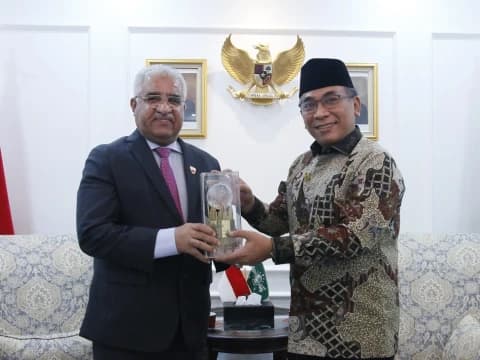 Terima Kunjungan Dubes Bahrain, Ketum PBNU Bahas Penyelesaian Konflik Israel-Palestina