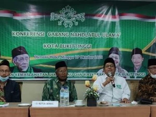 Zainul Akbar dan Edy Mulyono Terpilih Jadi Rais dan Ketua NU Bukittinggi