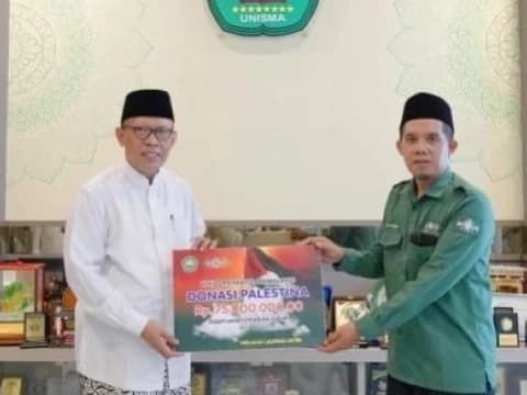 Unisma Salurkan Puluhan Juta Rupiah Bantuan untuk Palestina melalui LAZISNU Jatim