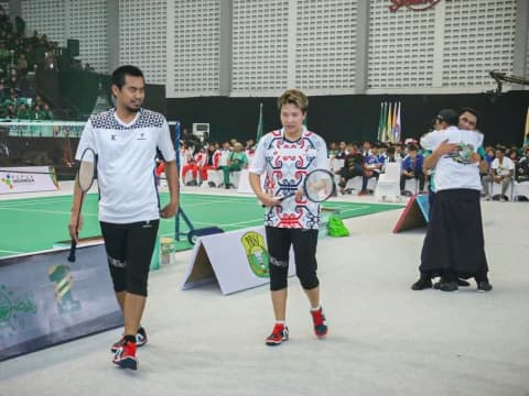 Saat Owi dan Butet Saling Melepas Rindu di Porseni NU 2023