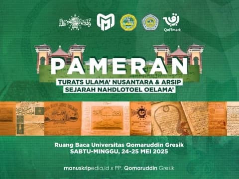 Terbuka untuk Umum, Pesantren Qomaruddin Gelar Pameran Turats Ulama Nusantara dan Arsip NU 