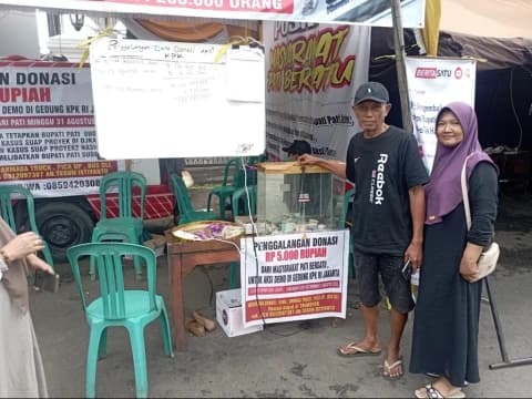 Rakyat Pati Galang Donasi Biayai Akomodasi Aksi Desak Sudewo Ditetapkan Tersangka di KPK