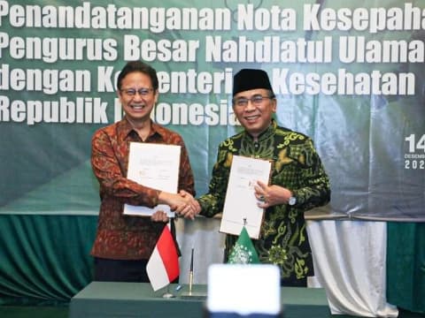PBNU dan Kementerian Kesehatan Teken Kerja Sama Penanganan Stunting