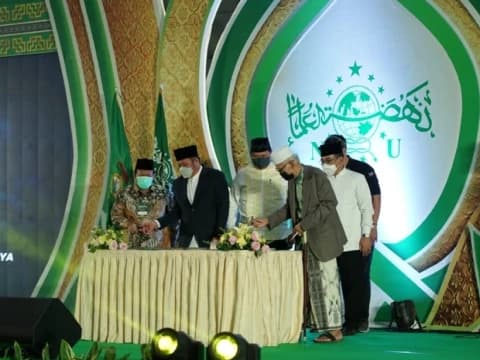 PBNU Teken Prasasti Institute Teknologi dan Sains NU Sriwijaya
