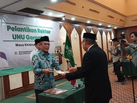 PBNU Resmi Lantik Prof Lahaji sebagai Rektor UNU Gorontalo