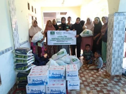 NU Peduli Bantu Warga Cacang Batu Solok yang Hingga Kini Masih Mengungsi di Mushala