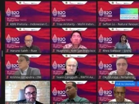 Kolaborasi Task Force ESC B20 dan Kemenlu Tawarkan Kemitraan Proyek Transisi