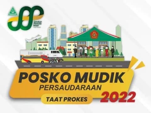 Ada Pijat Refleksi dan Tambal Ban Gratis di Posko Mudik Banser
