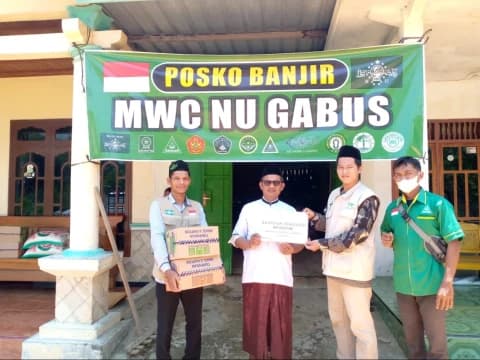 NU Peduli Pati Dirikan Posko dan Dapur Umum untuk Salurkan Bantuan kepada Warga Terdampak Banjir