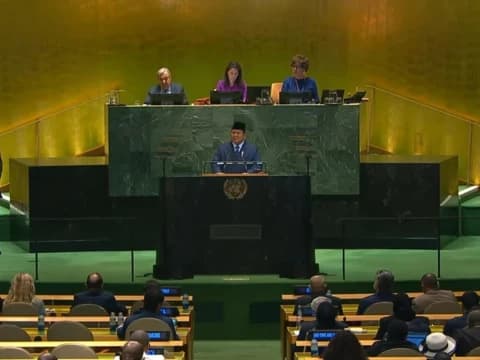 Pidato di PBB, Prabowo Tegaskan Dukung Solusi Dua Negara, Siap Kirim 20 Ribu Pasukan Perdamaian