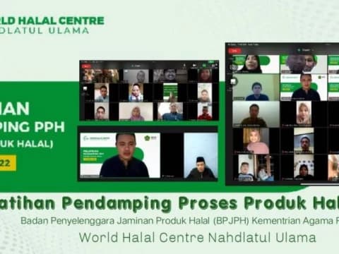 Pusat Halal NU dan BPJPH Gelar Pelatihan Pendamping Produk Halal