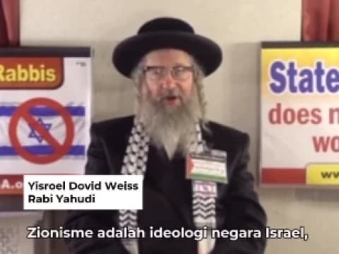 Rabi Yahudi Dovid Weiss Kritik Klaim Israel sebagai Negara Yahudi