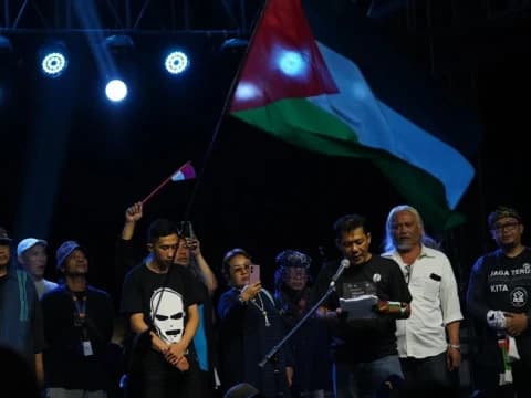 Pegiat Seni Deklarasi Dukungan Kedaulatan Palestina dan Kecam Genosida Israel