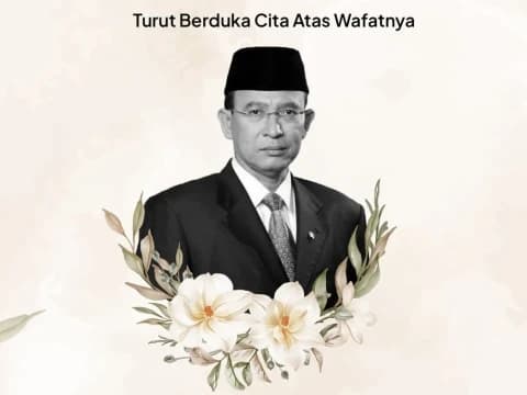 Innalillahi, Menag 2009-2014 Suryadharma Ali Meninggal Dunia