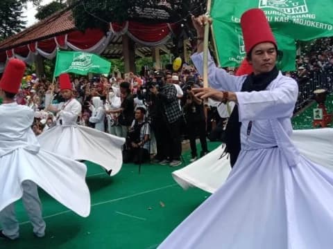 Tari Sufi Pecahkan Rekor MURI dalam Karnaval Budaya 1 Abad NU