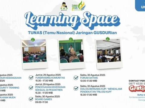 Tunas Gusdurian 2025 Hadirkan Ruang Belajar Pencegahan Seksual di Pesantren hingga Keamanan Digital