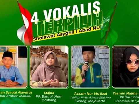 4 Vokalis Terpilih Bakal Bawakan Shalawat Asyghil di Hadapan Presiden dan Ratusan Ulama Dunia