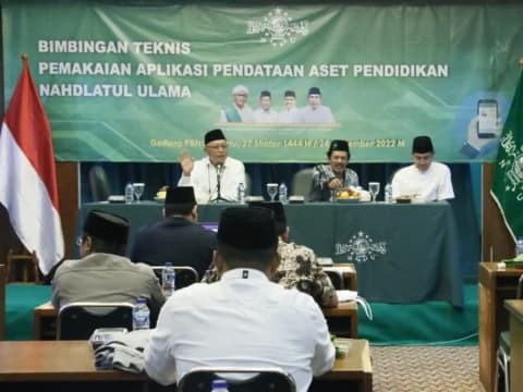 Lakukan Pendataan Aset Pendidikan, Tim dari PBNU Gelar Bimtek