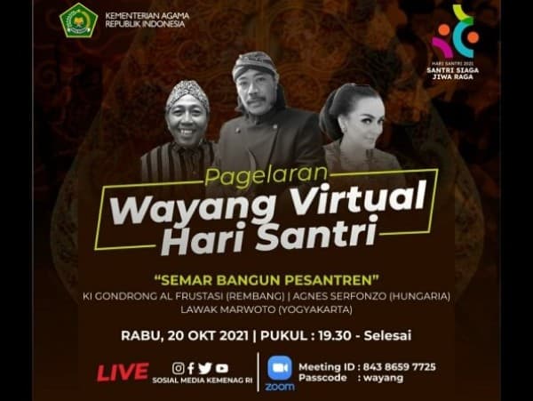 Hari Santri, Kemenag Sajikan Pagelaran Wayang Virtual Semar Bangun Pesantren