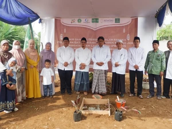 Peletakan Batu Pertama Pembangunan Pondok Pesantren Mahasiswa NU Ma’had Jawi IPB