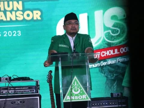 Gus Yaqut Minta Kader Ansor-Banser Satu Komando Hadapi Pemilu 2024