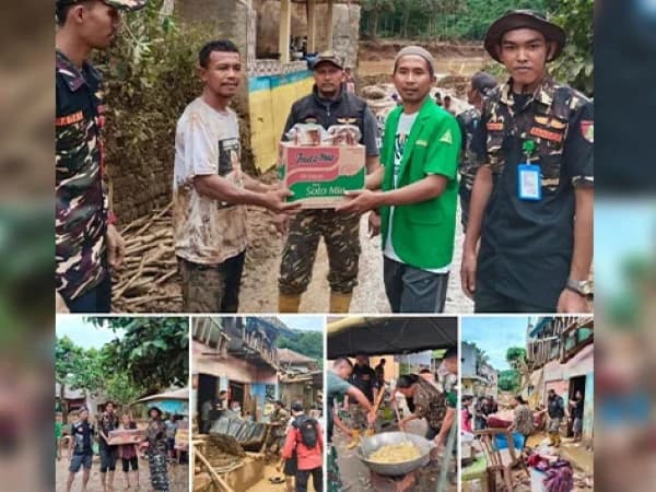 Respons Cepat GP Ansor dan Banser Sukabumi Bantu Evakuasi Warga di Sejumlah Titik Bencana