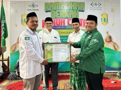 UPZISNU Ranting Ciater Himpun Koin NU hingga 2 Miliar, Sabet Penghargaan Terbaik Se-Tangsel