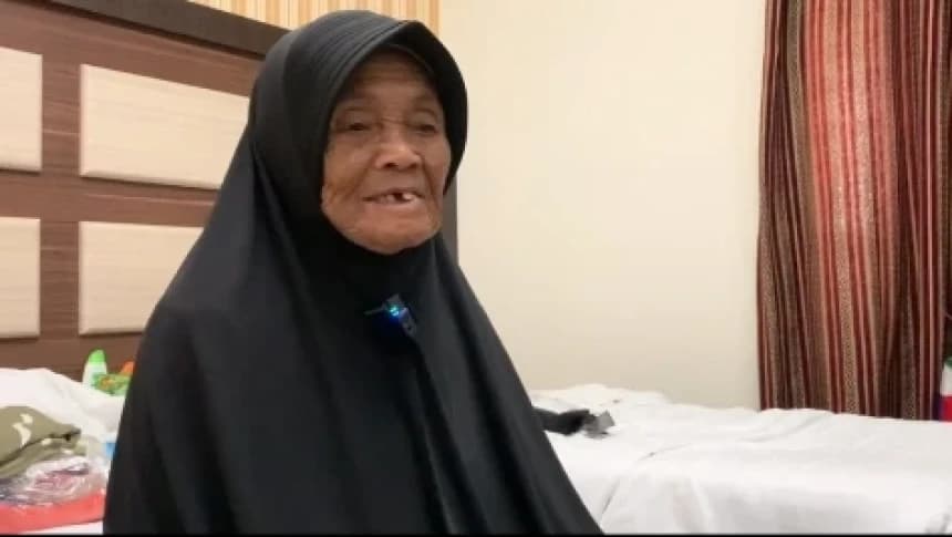 Masih Sanggup Jalan Kaki, Jamaah Haji Tertua Usia 107 Tahun Ingin Mandiri