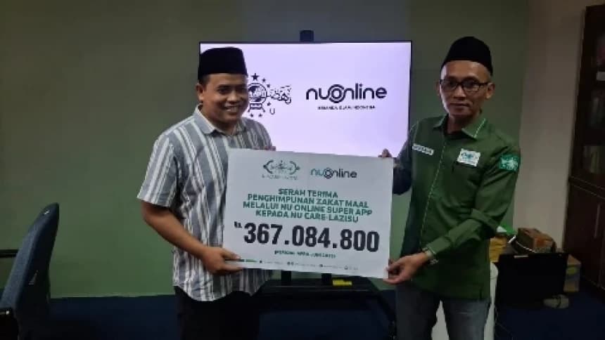 NU Online Serahkan Rp367 Juta Hasil Zakat Mal di Super App kepada NU Care-LAZISNU