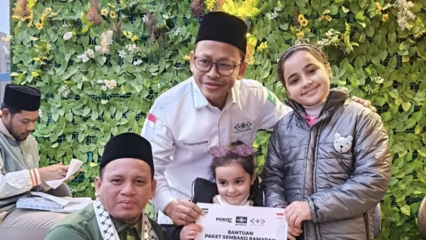 Sambut Ramadhan, Delegasi LAZISNU Kunjungi dan Bagikan Bantuan untuk Warga Palestina