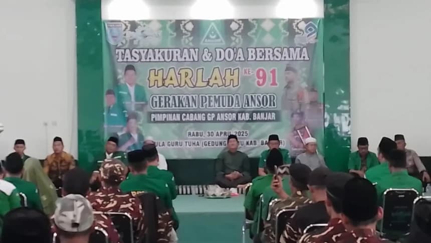 Peringati Harlah Ke-91, GP Ansor Banjar Kalsel Refleksikan Komitmen Keislaman, Kebangsaan, dan Kemanusiaan