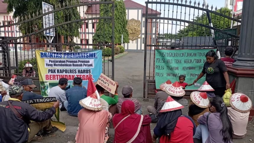Konflik Agraria, Petani Pundenrejo Pati Desak Polisi Serius Tangani Kasus Perusakan Rumah
