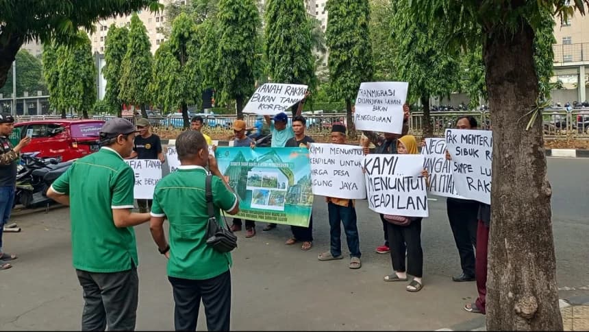 Warga Transmigran Musi Banyuasin Tuntut Penyelesaian Konflik Tanah ke Kementerian Transmigrasi