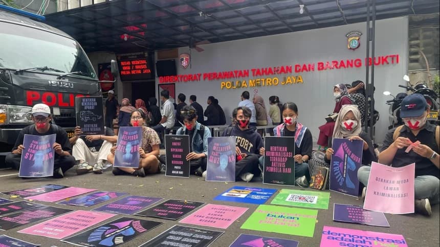 Gerakan Muda Desak Prabowo Hentikan Proses Hukum dan Kriminalisasi Aktivis yang Ditangkap