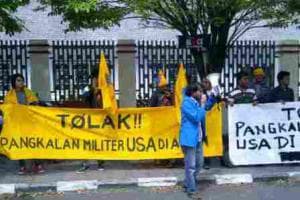 PMII Sulawesi Tolak Pangkalan Militer AS