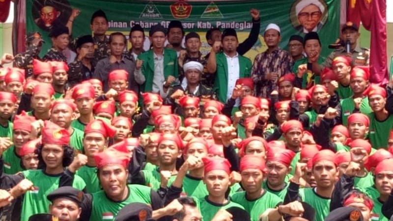 Ratusan Banser di Pandeglang Komitmen Jaga Aswaja di Bumi Jawara