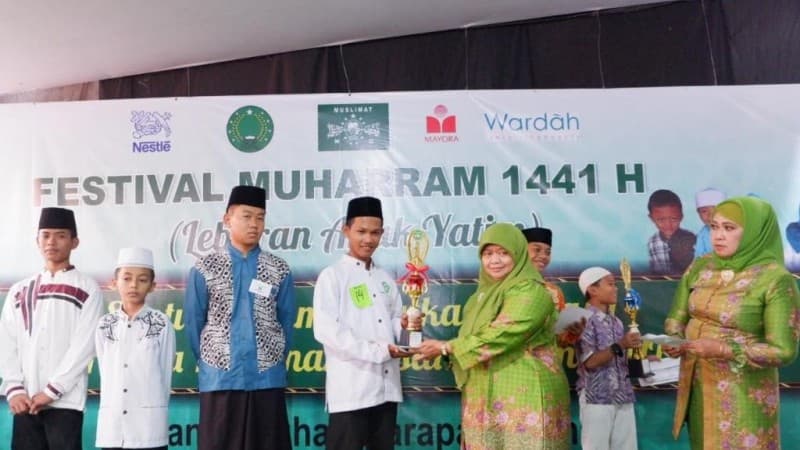 Festival Muharram, Muslimat NU Tanam Nilai Positif pada Anak Yatim