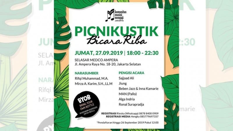 Akhir Pekan Ini, Musisi Mengaji Angkat Hukum Bunga Bank yang Lagi Ngetren