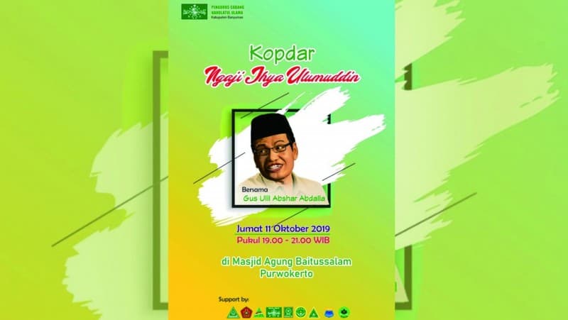 Ngaji Kitab Ihya Ulumudin Siap Digelar di Masjid Agung Purwokerto