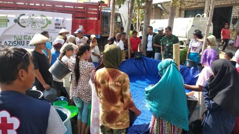 NU Pati Salurkan 300 Tangki Air Bersih untuk Bantu Warga