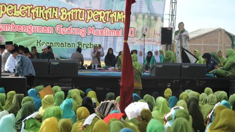 Dari Infaq Tabarat, PAC Muslimat Brebes Bangun Gedung Baru