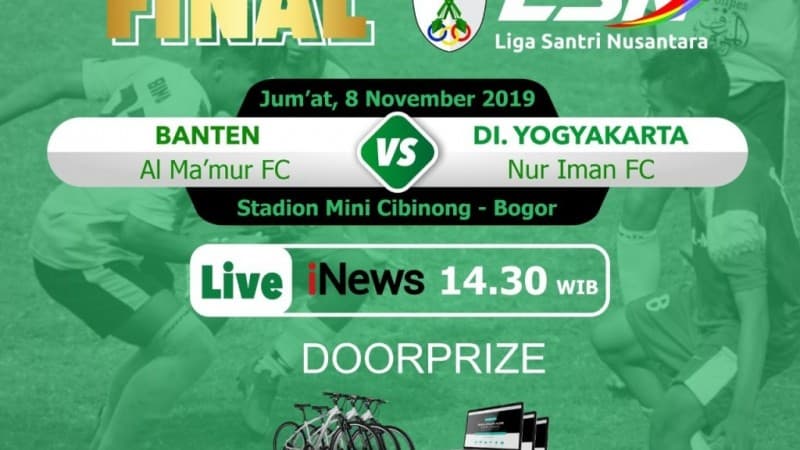 Lima Fakta Finalis Liga Santri 2019, Nur Iman FC dan Al-Ma'mur Tangerang