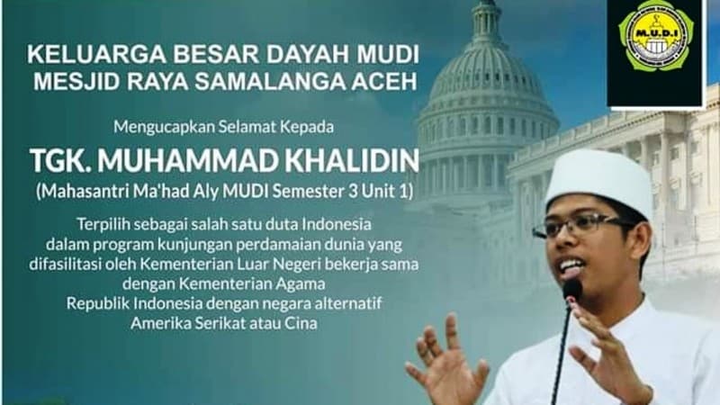 Mahasantri di Aceh Lulus Program Perdamaian ke Amerika dan China